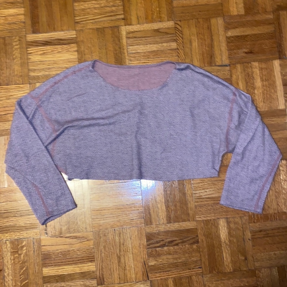 American Apparel Ling Sleeve Crop Top